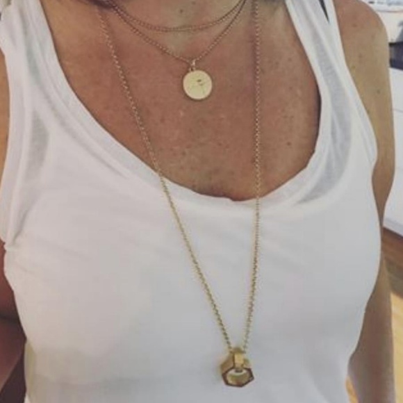 NEW India Hicks Hexagon House Pendant Necklace - Picture 4 of 8